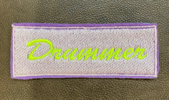 Iron-On Drummer Patch