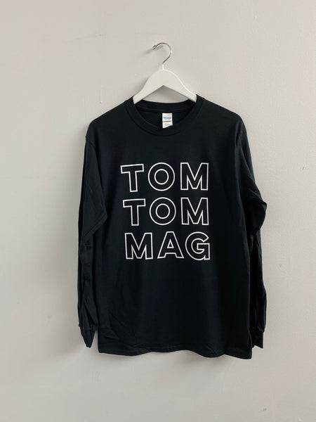 Tom Tom Long Sleeve Old School Knockout T-Shirt - White