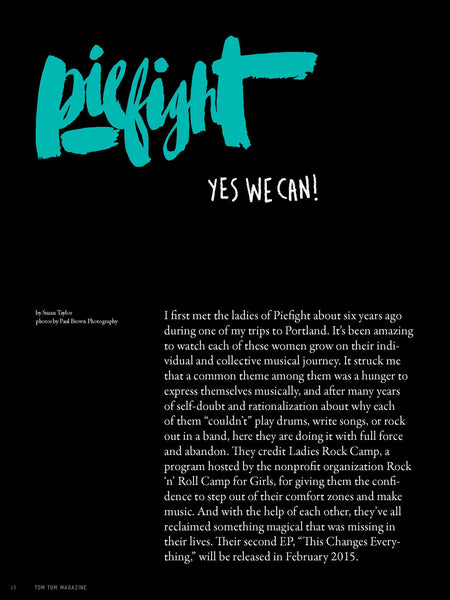 Tom Tom Magazine Issue 21:  The Girl Band Issue - Drummers | Music | Feminism: Shop Tom Tom
