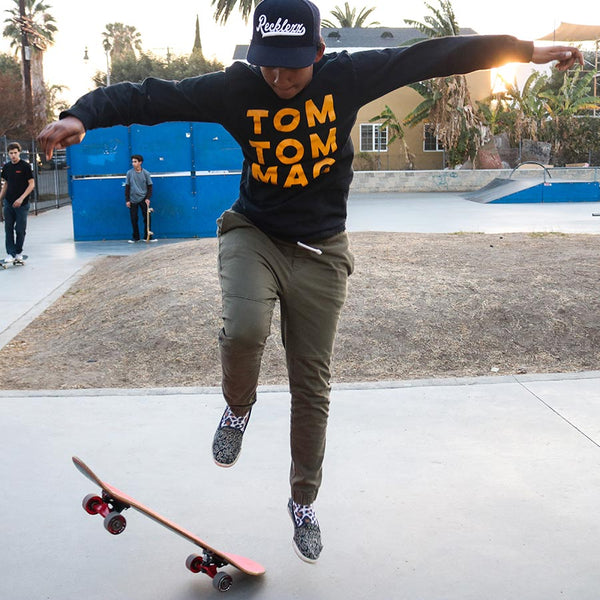 Old School Block Letter Long Sleeve Tee