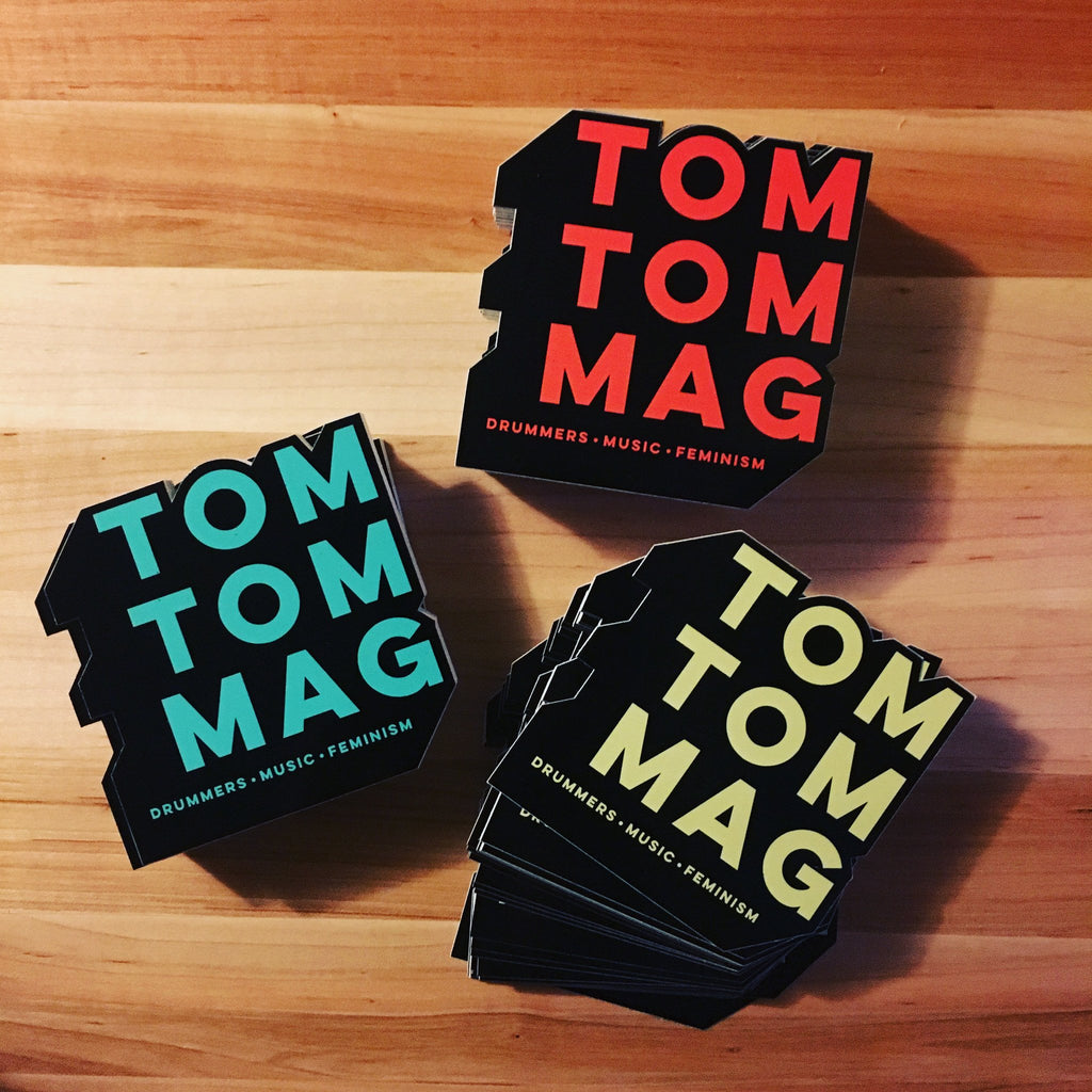 Tom Tom Magazine Sticker Pack - Drummers | Music | Feminism: Shop Tom Tom