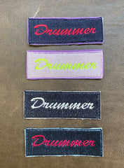Iron-On Drummer Patch