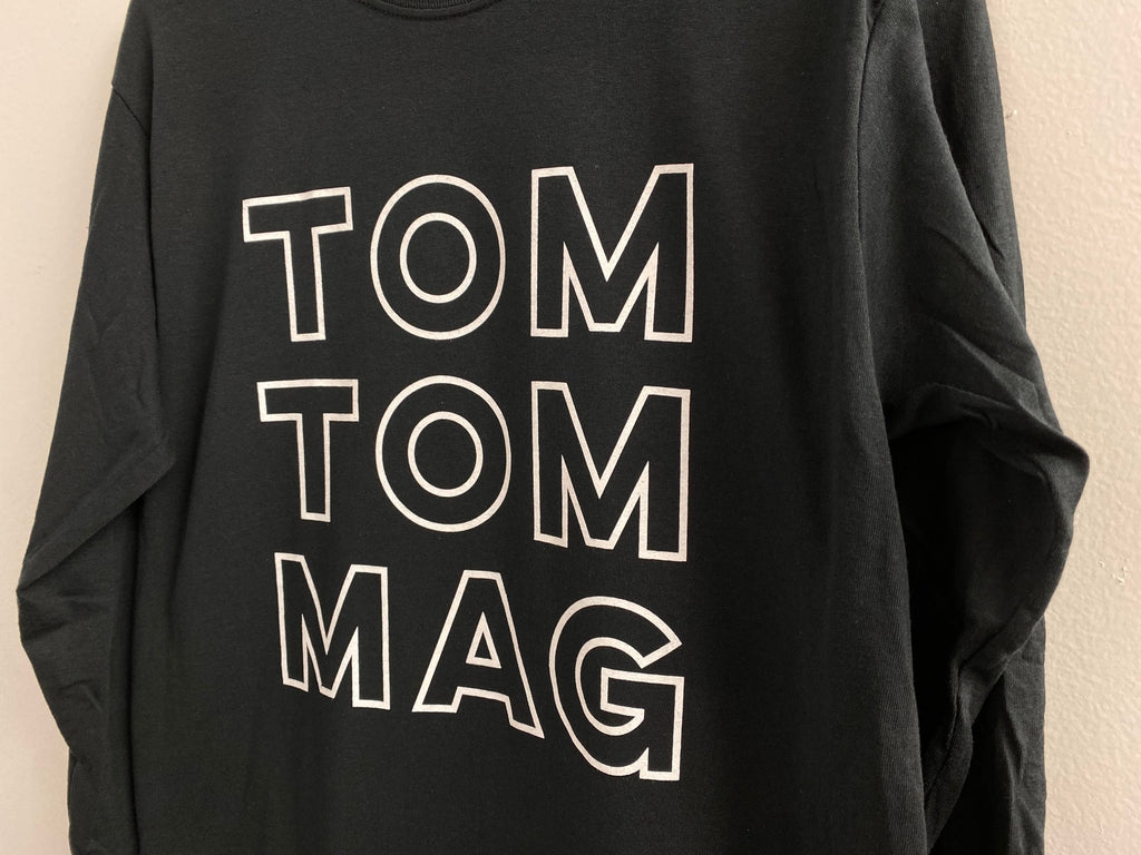 Tom Tom Long Sleeve Old School Knockout T-Shirt - White