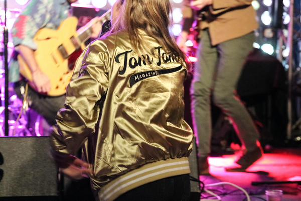 Custom Gold Tom Tom Satin Baseball Jacket