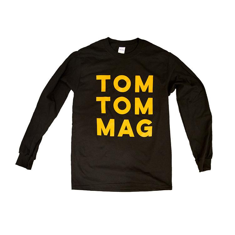 Old School Block Letter Long Sleeve Tee - Drummers | Music | Feminism: Shop Tom Tom