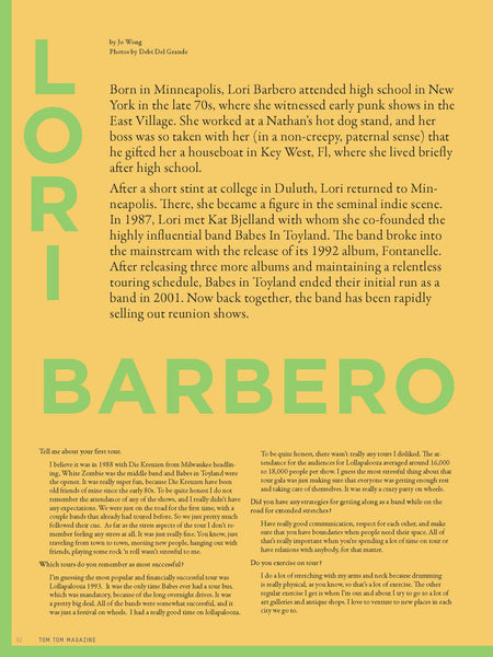 Tom Tom Magazine Issue 22:  The Touring Issue - Drummers | Music | Feminism: Shop Tom Tom