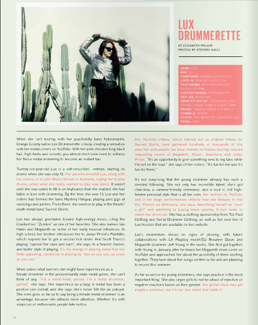 Tom Tom Magazine Issue 10: The Glamour Issue - Drummers | Music | Feminism: Shop Tom Tom