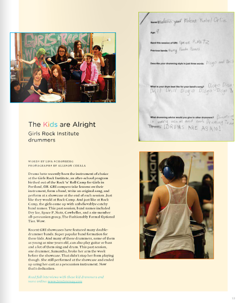 Tom Tom Magazine Issue 6: The Photo Issue - Drummers | Music | Feminism: Shop Tom Tom